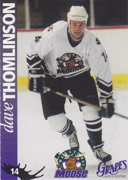 1997-98 Manitoba Moose (IHL) #A4 Dave Thomlinson Front
