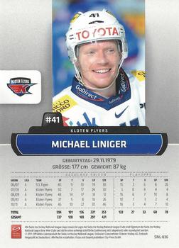 2011-12 PCAS Swiss National League #SNL-036 Michael Liniger Back