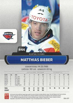 2011-12 PCAS Swiss National League #SNL-037 Matthias Bieber Back