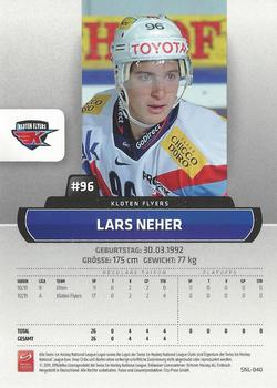 2011-12 PCAS Swiss National League #SNL-040 Lars Neher Back