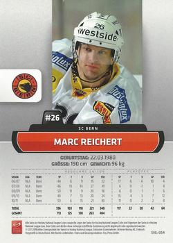 2011-12 PCAS Swiss National League #SNL-054 Marc Reichert Back