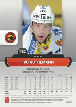 2011-12 PCAS Swiss National League #SNL-057 Ivo Rüthemann Back