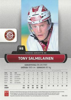 2011-12 PCAS Swiss National League #SNL-093 Tony Salmelainen Back