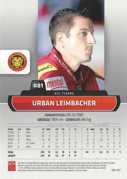 2011-12 PCAS Swiss National League #SNL-107 Urban Leimbacher Back