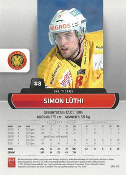 2011-12 PCAS Swiss National League #SNL-110 Simon Lüthi Back