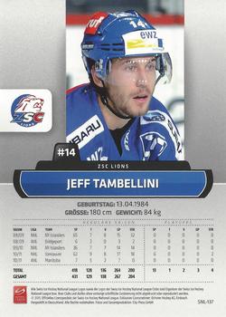 2011-12 PCAS Swiss National League #SNL-137 Jeff Tambellini Back