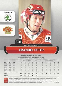 2011-12 PCAS Swiss National League #SNL-179 Emanuel Peter Back