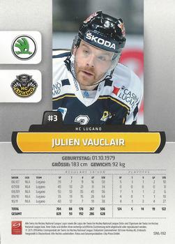 2011-12 PCAS Swiss National League #SNL-192 Julien Vauclair Back