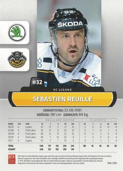 2011-12 PCAS Swiss National League #SNL-200 Sebastien Reuille Back