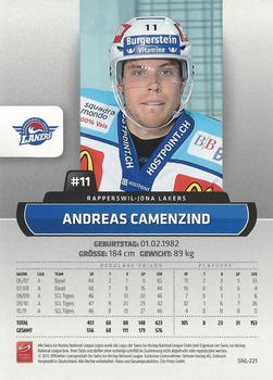 2011-12 PCAS Swiss National League #SNL-221 Andreas Camenzind Back