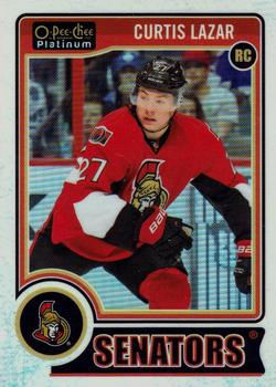 2014-15 O-Pee-Chee Platinum - White Ice #186 Curtis Lazar Front