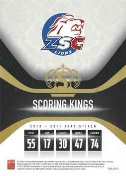 2011-12 PCAS Swiss National League - Scoring Kings #SNL-SK11 Domenic Pittis Back