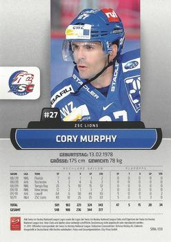 2011-12 PCAS Swiss National League - Promotion Cards #SNL-133 Cory Murphy Back