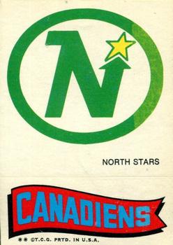 1973-74 Topps - Team Stickers #NNO North Stars / Canadiens Front