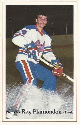 1981-82 Regina Pats (WHL) Police #18 Ray Plamondon Front