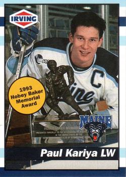 1993-94 Irving Maine Black Bears (NCAA) #60 Paul Kariya Front