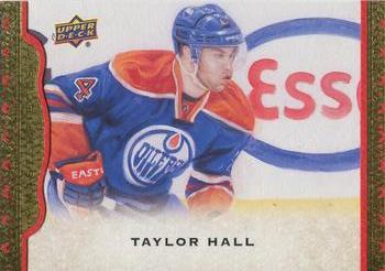2014-15 Upper Deck Masterpieces - Framed Red Cloth #14 Taylor Hall Front
