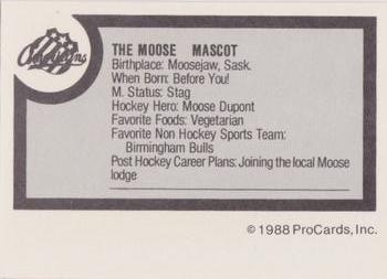 1988-89 ProCards Rochester Americans (AHL) #NNO The Moose Back