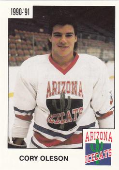 1990-91 Arizona Icecats (ACHA) #NNO Cory Oleson Front