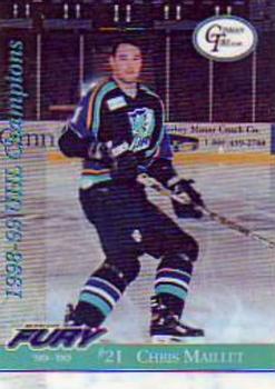 1999-00 Roox Muskegon Fury (UHL) #NNO Chris Maillet Front