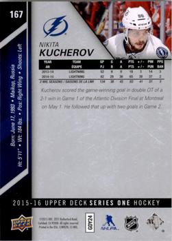 2015-16 Upper Deck #167 Nikita Kucherov Back