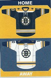 2015-16 Panini Stickers #10 Bruins Home/Away Jerseys Front