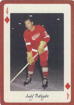 2005 Hockey Legends Detroit Red Wings Playing Cards #4♦ Andy Bathgate Front