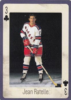 2005 Hockey Legends New York Rangers Playing Cards #3♣ Jean Ratelle Front