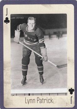 2005 Hockey Legends New York Rangers Playing Cards #J♣ Lynn Patrick Front