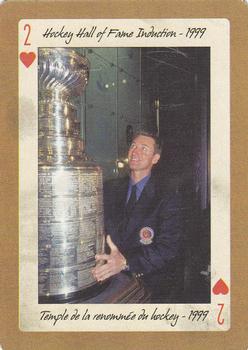 2005 Hockey Legends Wayne Gretzky Playing Cards #2♥ Hockey Hall of Fame Induction - 1999 Front