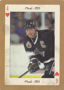 2005 Hockey Legends Wayne Gretzky Playing Cards #4♥ Finals - 1993 Front