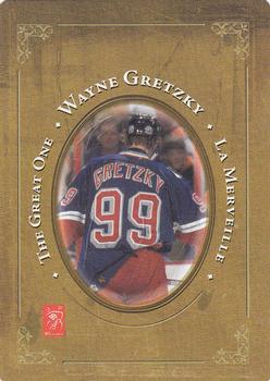 2005 Hockey Legends Wayne Gretzky Playing Cards #5♦ Going for a goal - 1985/86 Back