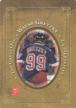 2005 Hockey Legends Wayne Gretzky Playing Cards #5♥ Going for a goal - 1985/86 Back