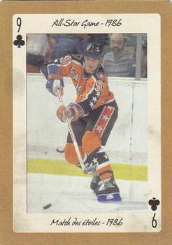 2005 Hockey Legends Wayne Gretzky Playing Cards #9♣ All-Star Game - 1986 Front