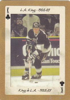 2005 Hockey Legends Wayne Gretzky Playing Cards #K♣ L.A. Kings - 1988-89 Front