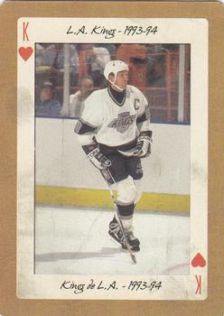 2005 Hockey Legends Wayne Gretzky Playing Cards #K♥ L.A. Kings - 1993-94 Front