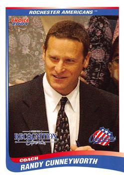 2003-04 Choice Rochester Americans (AHL) #7 Randy Cunneyworth Front