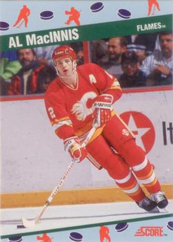 1991 Score 12th National Sports Collectors Convention #4 Al MacInnis Front
