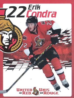2014-15 Ottawa Senators #NNO Erik Condra Front
