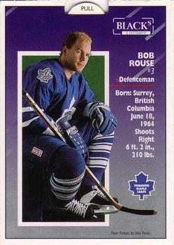 1993-94 Score Black's Toronto Maple Leafs Pop-Ups #5 Bob Rouse Back