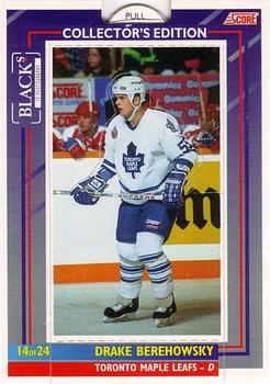 1993-94 Score Black's Toronto Maple Leafs Pop-Ups #14 Drake Berehowsky Front