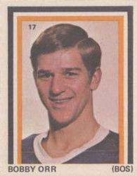 1972-73 Eddie Sargent NHL Players Stickers #17 Bobby Orr Front