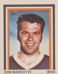1972-73 Eddie Sargent NHL Players Stickers #27 Don Marcotte Front