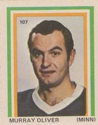 1972-73 Eddie Sargent NHL Players Stickers #107 Murray Oliver Front
