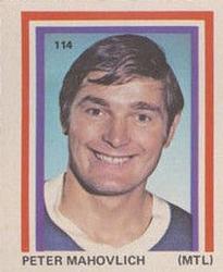 1972-73 Eddie Sargent NHL Players Stickers #114 Peter Mahovlich Front