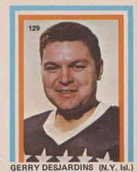 1972-73 Eddie Sargent NHL Players Stickers #129 Gerry Desjardins Front