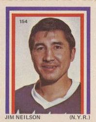 1972-73 Eddie Sargent NHL Players Stickers #154 Jim Neilson Front