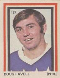 1972-73 Eddie Sargent NHL Players Stickers #157 Doug Favell Front