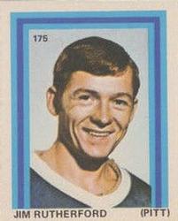 1972-73 Eddie Sargent NHL Players Stickers #175 Jim Rutherford Front