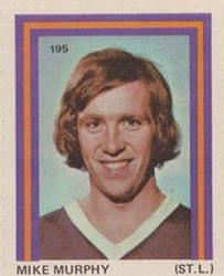 1972-73 Eddie Sargent NHL Players Stickers #195 Mike Murphy Front